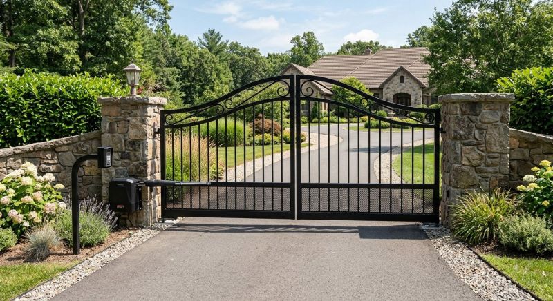 Driveway Gate Installation in Cary, NC